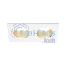 Встраиваемый точечный светильник Ambrella light TN102831/2 WH/GD белый/золото GU5.3/2 178*93*50