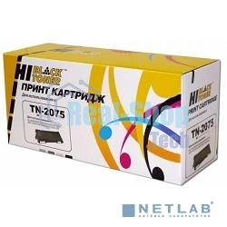Расходные материалы Hi-Black TN-2075 Тонер-картридж Hi-Black для Brother 2030/2040/2070, 2500 стр.