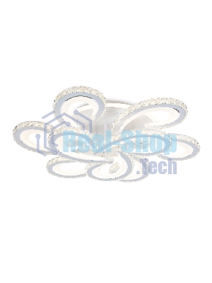 Потолочный светодиодный светильник Ambrella light FA1704/6+3 WH/CH белый/хром 255W 3000K-6400K 610*610*130 (ПДУ РАДИО 2.4G)