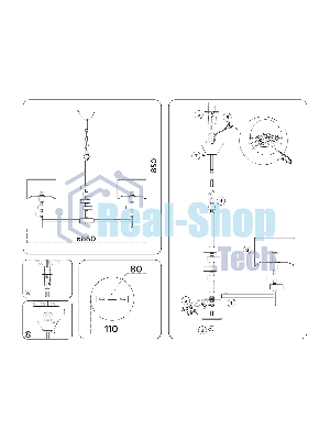 Люстра Ambrella light LH71323/7 SN/WH никель/белый E14/7 max 40W D860*850