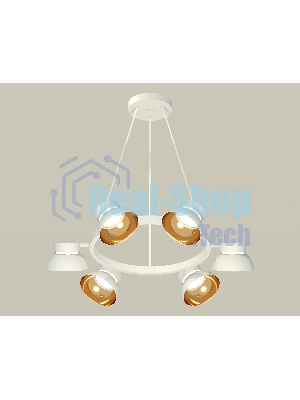 Светильник Ambrella light XB9191101/6 SWH/PYG/CL белый песок/золото желтое полированное/прозрачный GX53 (C9191, N8144)