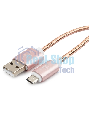 Кабель USB2.0 Cablexpert CC-G-mUSB02Cu-1.8M, AM/microB, серия Gold, длина 1.8м, золото, блистер