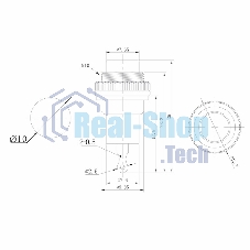 Выключатель-кнопка металл Rexant 220V 2А (2с) (ON)-OFF Ø10.2 черный Mini