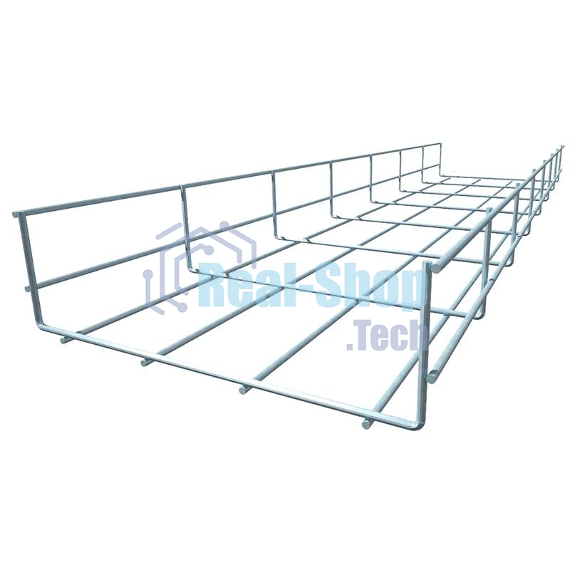 Лоток проволочный 200х60 L3000 сталь 4мм PL60х200х4.0 оцинк. КМ LO0662