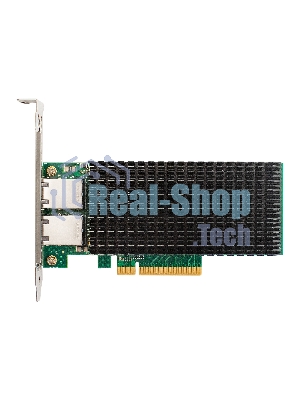 Сетевой адаптер ExeGate EXE-X540-T2 (PCI-E x8 v3.0, порты 2xRJ45 (медные), 10Gb/s (10/5/2.5/1Gb/s, 100Mb/s), Server NIC Intel Chipset X540-AT2)