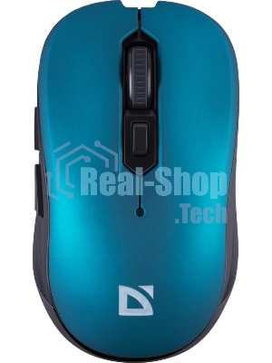 Мышь беспроводная Defender Gassa MM-105 бирюзовый, 1600 dpi, радиоканал, USB, кнопки - 6