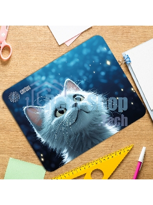 Коврик для мыши Cactus белый Cat 300x250x3мм (CS-MPC-D11M)
