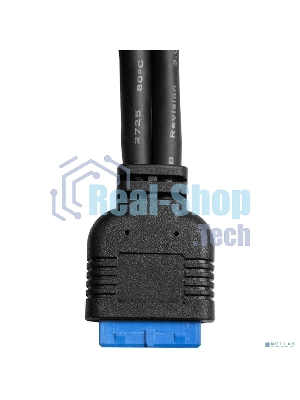Планка портов в корпус 2xUSB 3.0 ExeGate BrctUSB3-2A (USB 3.0 20pin (IDC 20pin F) --> 2x USB 3.0 Af, кабель 20 см)