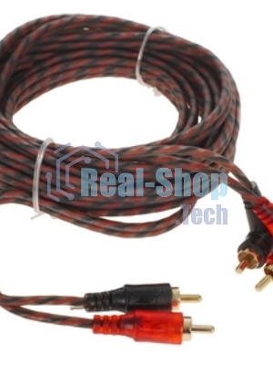 Кабель Ural КМ 2RCA МТ5М 5м межблочный 2RCA-2RCA омедненный алюминий