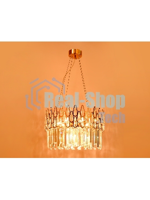 Светильник Ambrella light TR5263/8 GD/CL золото/прозрачный E14/8 max 40W D500*700