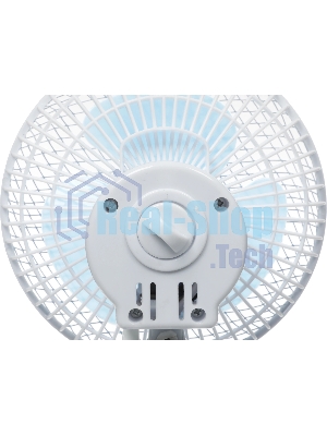 Вентилятор Centek CT-5003 синий/белый, настольный, 20 Вт, 2 скорости, 15 см