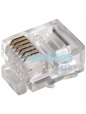 Телефонный разъем Rexant RJ-12(6P6C)
