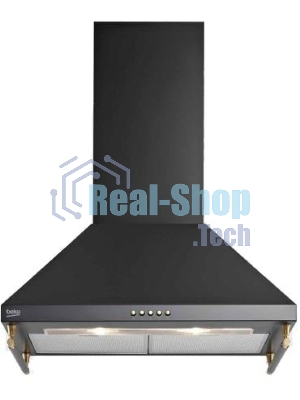 Вытяжка каминная Beko CWB6410AR чёрный, 60 см, 460 м³/ч, 62 дБ