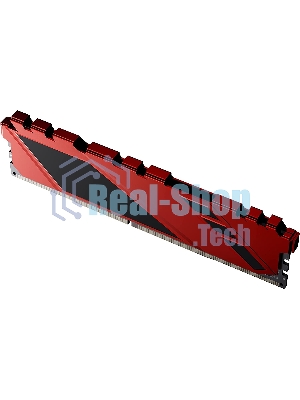Оперативная память NETAC Shadow, DDR4, 16GB (1x16GB), 3200MHz, CL16, DIMM, с радиаторами, красный