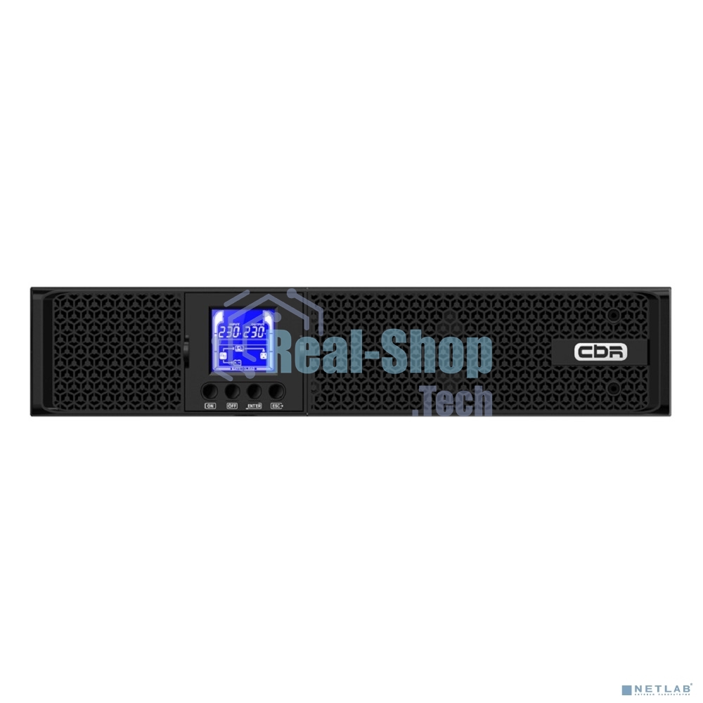 Источник бесперебойного питания CBR ESN-3KRT-9I-LCHERSC Online 3000VA/3000W RT 9 x C13, LCD, HID-USB, RS232, EPO, SNMP slot