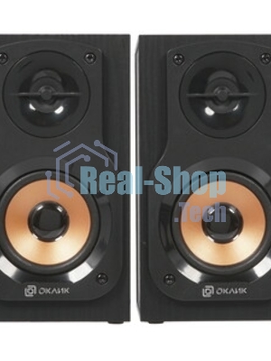 Акустическая система Oklick OK-162 2.0 темное дерево 8Вт