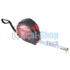 Рулетка Matrix Neon, 5 м x 25 мм, обрезиненный корпус, 3 фиксации, PRO