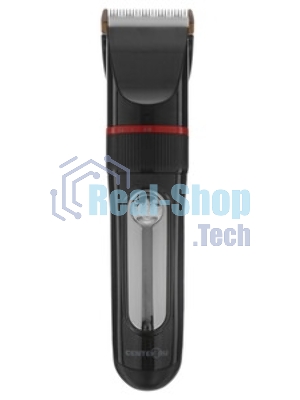 Машинка для стрижки волос Centek CT-2101 черный 3 Вт, LED, Li-Ion1200 до 3 часов, USB зарядка, 6 насадок