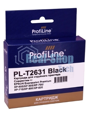 Картридж струйный ProfiLine PL-T2631 для принтеров Epson Expression Premium XP-600/XP-605/XP-700/XP-710/XP-800/XP-820 с чернилами Photo Black
