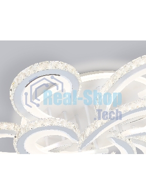 Потолочный светодиодный светильник Ambrella light FA1704/6+3 WH/CH белый/хром 255W 3000K-6400K 610*610*130 (ПДУ РАДИО 2.4G)