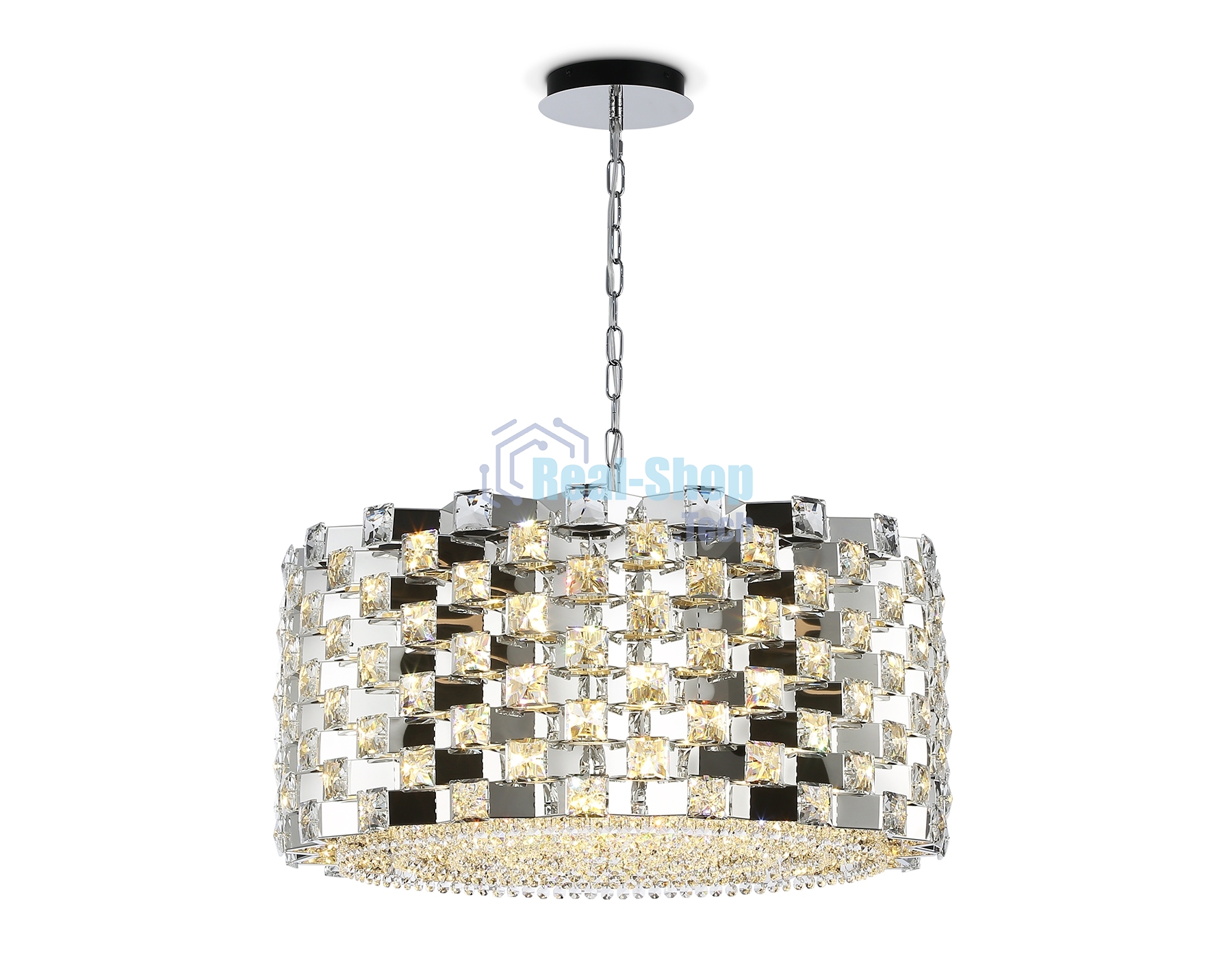 Люстра Ambrella light LH41006/18 CH/CL хром/прозрачный E14*18 max 40W D700*320