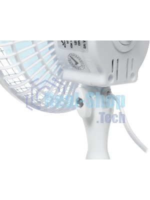 Вентилятор Centek CT-5003 синий/белый, настольный, 20 Вт, 2 скорости, 15 см