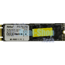 Накопитель SSD Netac N535N, 256Gb, M.2 2280, SATA-III, R/W 540/490
