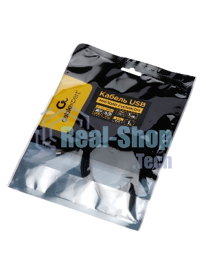 Кабель USB2.0 Cablexpert CC-USB2S-CMCM-1M-BK Type-C/Type-C, 3А, 65Вт, PD/QC3.0, силиконовый, 24 AWG, медь, 1м, черный, пакет