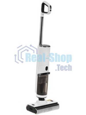 Пылесос вертикальный Deerma DEM-VX910W белый/черный, питание от аккумулятора, 230 Вт, уборка влажная/сухая, пылесборник 0.7 л, работа от АКБ max - 45 мин