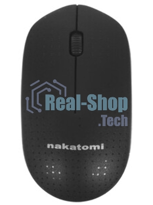 Мышь беспроводная Nakatomi MRON-02U черный, 1200 dpi, радиоканал, USB, кнопки - 3