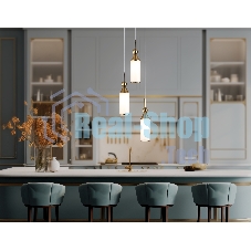 Светильник Ambrella light LH55272/3 BS/FR латунь/белый матовый E14 max 40W D230*1200