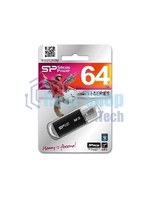 Флешка USB Silicon Power R/W USB 64Gb Ultima II SP064Gb,UF2M01V1K USB 2.0, черный