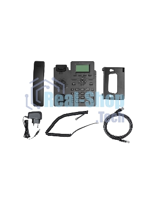 IP-телефон Flat-Phone C10: 2 SIP-аккаунта, 2 порта 10/100BASE-T (RJ-45), ЖК-дисплей, PoE, адаптер питания 220В, ТОРП