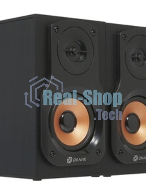 Акустическая система Oklick OK-162 2.0 темное дерево 8Вт
