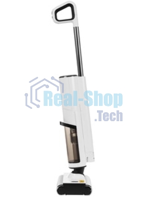 Пылесос вертикальный Deerma DEM-VX910W белый/черный, питание от аккумулятора, 230 Вт, уборка влажная/сухая, пылесборник 0.7 л, работа от АКБ max - 45 мин