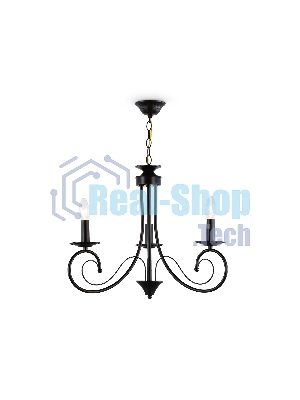 Светильник Ambrella light TR9606/3 BK черный E14/3 max 40W D560*650