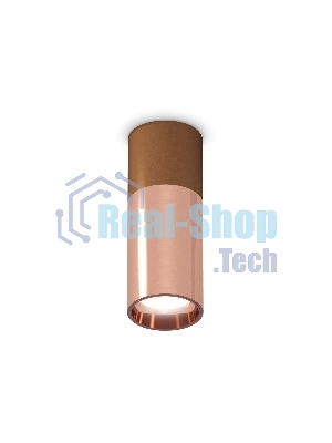 Светильник Ambrella Light XS6326060 PPG/SCF золото розовое полированное/кофе песок MR16 GU5.3 (C6304, C6326, A2010, N6114)