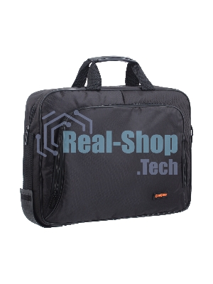 Сумка для ноутбука ExeGate EX264611RUS Office F1596 Black, черная, полиэстер, для ноутбуков до 15.6