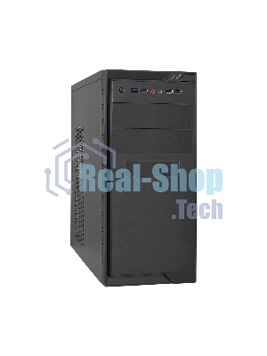 Компьютерный корпус Minitower ExeGate MA-372UX Black, mATX UN600, 120мм 2*USB+2*USB3.0, Audio