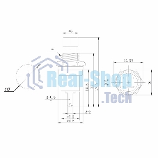 Выключатель-кнопка металл Rexant 220V 2А (2с) (ON)-OFF Ø7.2 красный Micro