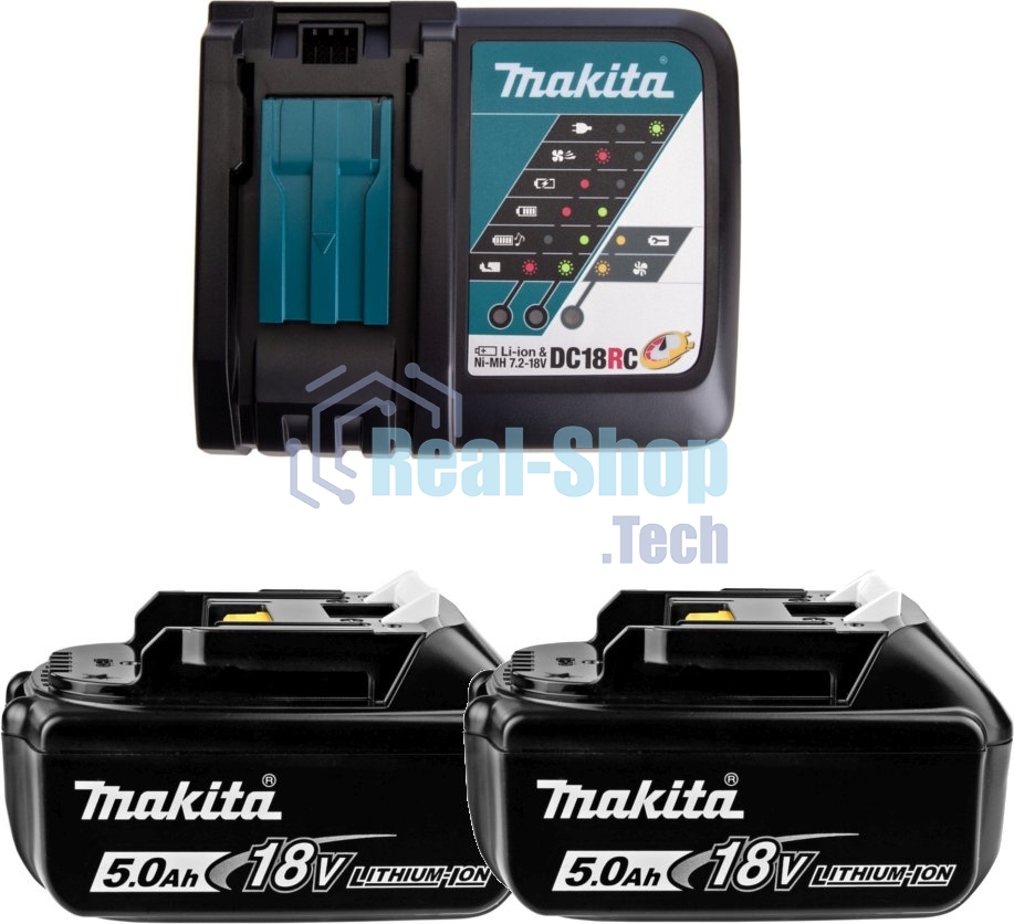 Батарея аккумуляторная Makita BL1016 18В 5А·ч Li-Ion (З/У в компл.) (191L74-5)