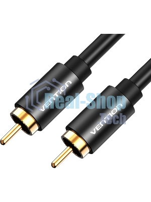 Кабель Vention аудио RCA M/RCA M - 1м черный