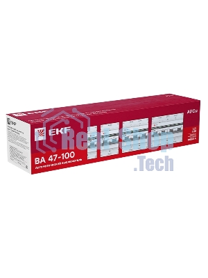 Выключатель автоматический модульный 3п D 125А 10кА ВА 47-100 PROxima EKF mcb47100-3-125D-pro