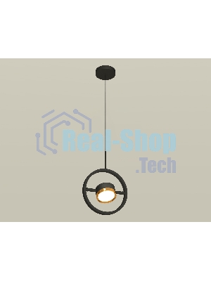 Светильник Ambrella light XB9112103 SBK/PYG черный песок/золото желтое полированное GX53 (C9112, N8124)