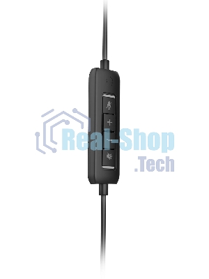 Гарнитура Acer OHW309 чёрный, проводная, USB/mini jack 3.5 мм