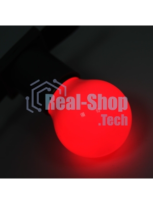 Лампа светодиодная Neon-night d-45 3 LED 1Вт шар E27 25лм 220В красный