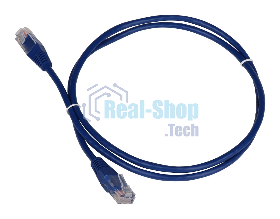 Патч-корд LANMASTER TWT UTP cat.5e, с заливными колпачками, 1.5 м, синий