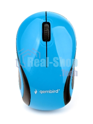 Мышь беспроводная Gembird MUSW-620 синий, 1200 dpi, радиоканал, USB, кнопки - 3