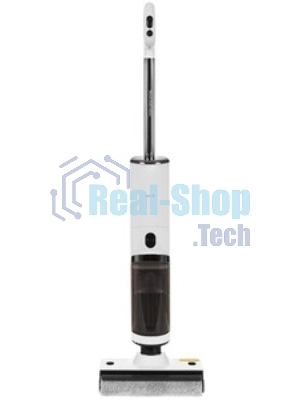 Пылесос вертикальный Deerma DEM-VX910W белый/черный, питание от аккумулятора, 230 Вт, уборка влажная/сухая, пылесборник 0.7 л, работа от АКБ max - 45 мин