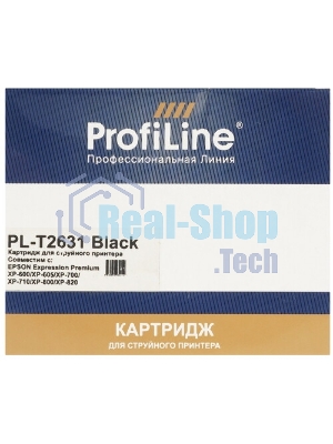 Картридж струйный ProfiLine PL-T2631 для принтеров Epson Expression Premium XP-600/XP-605/XP-700/XP-710/XP-800/XP-820 с чернилами Photo Black